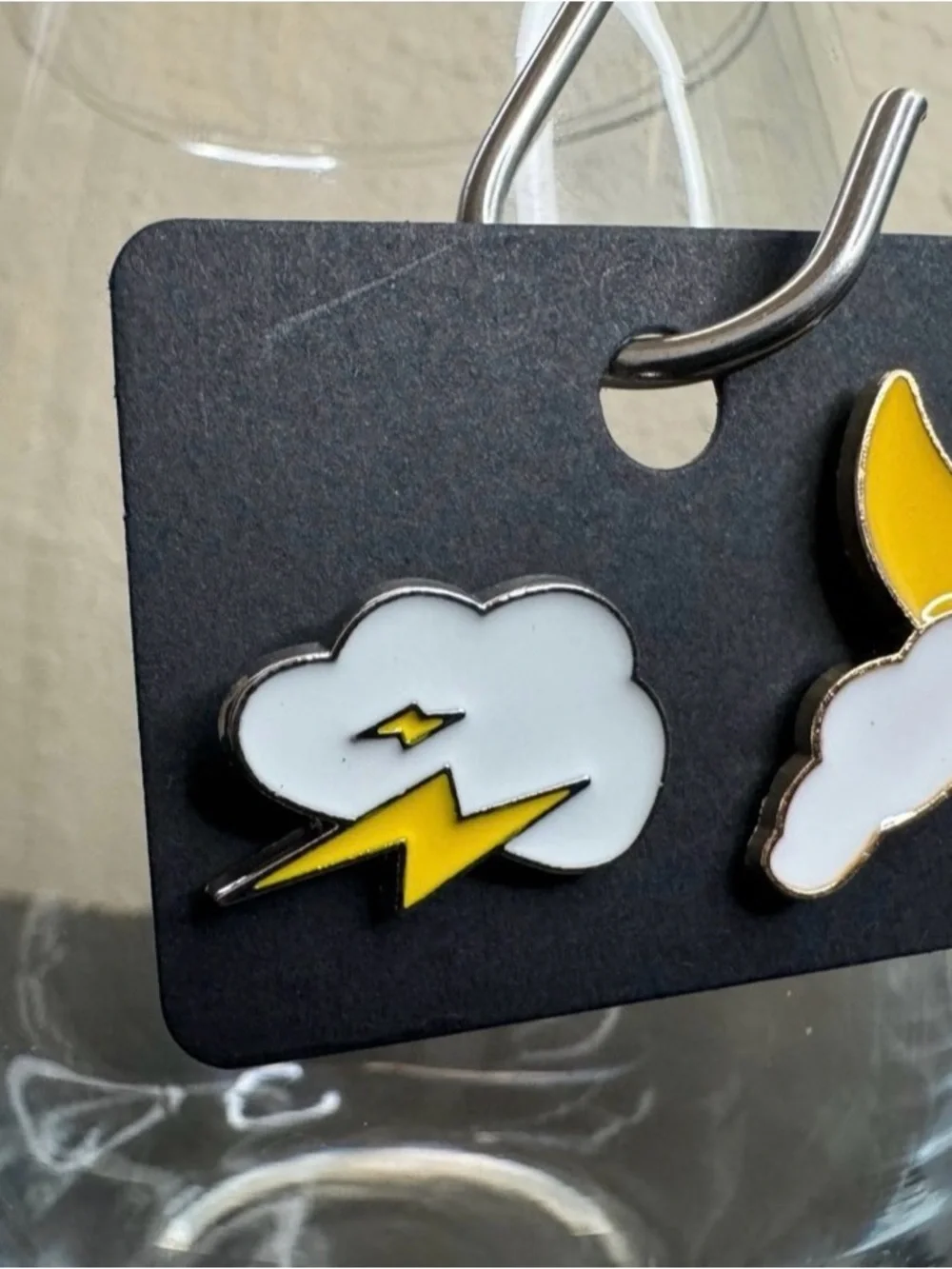 Enamel Pins Cloud Lightning Stormy Weather